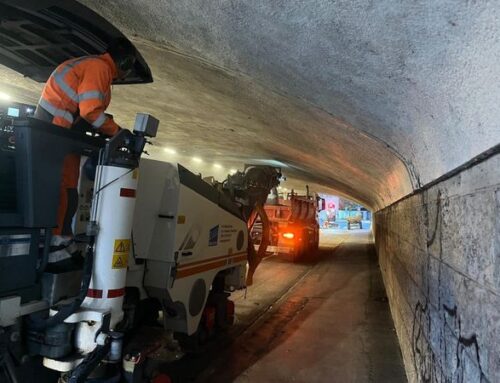 Fräsarbeiten unter beengten Platzverhältnissen in Biel-Bienne.